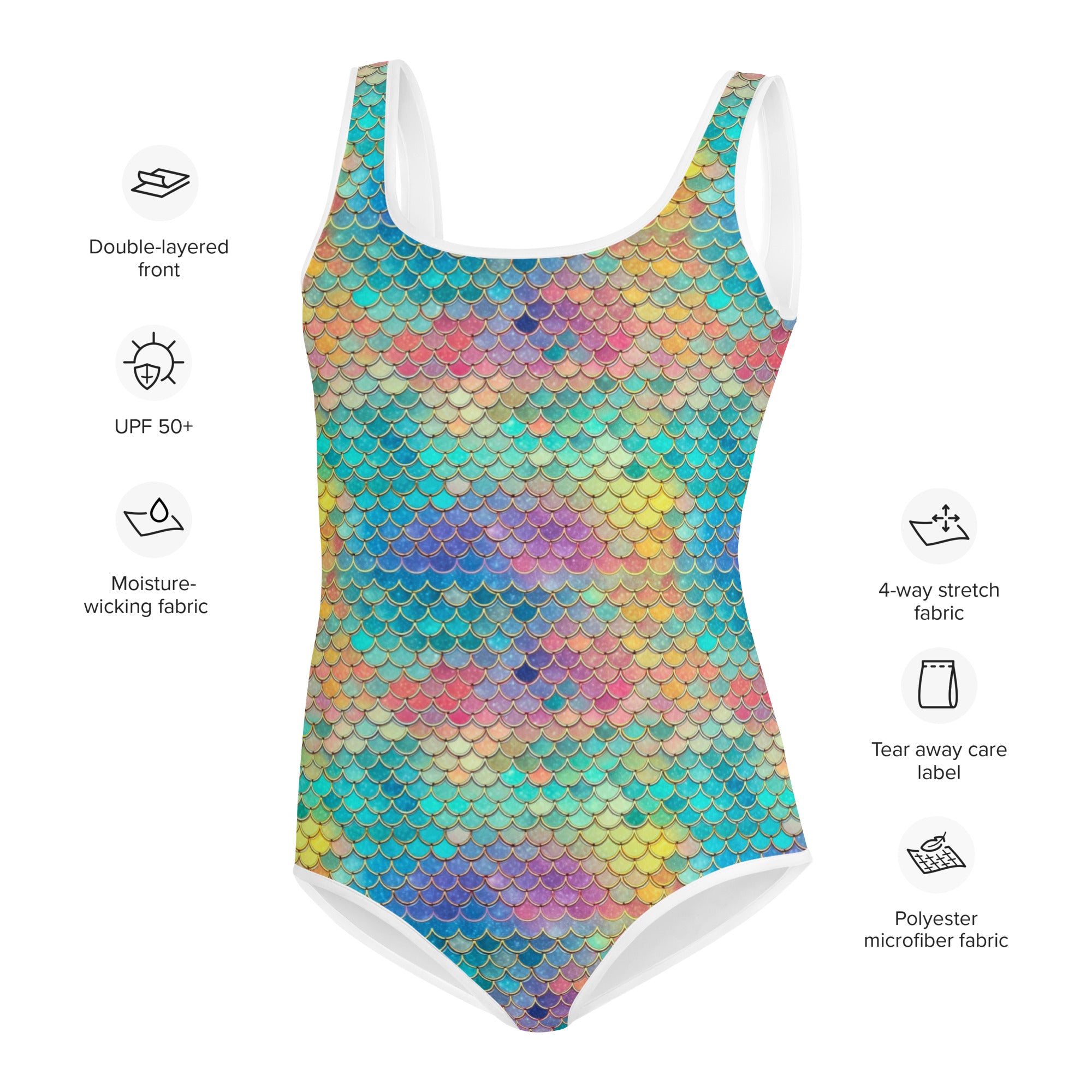 All-Over Print Youth Swimsuit