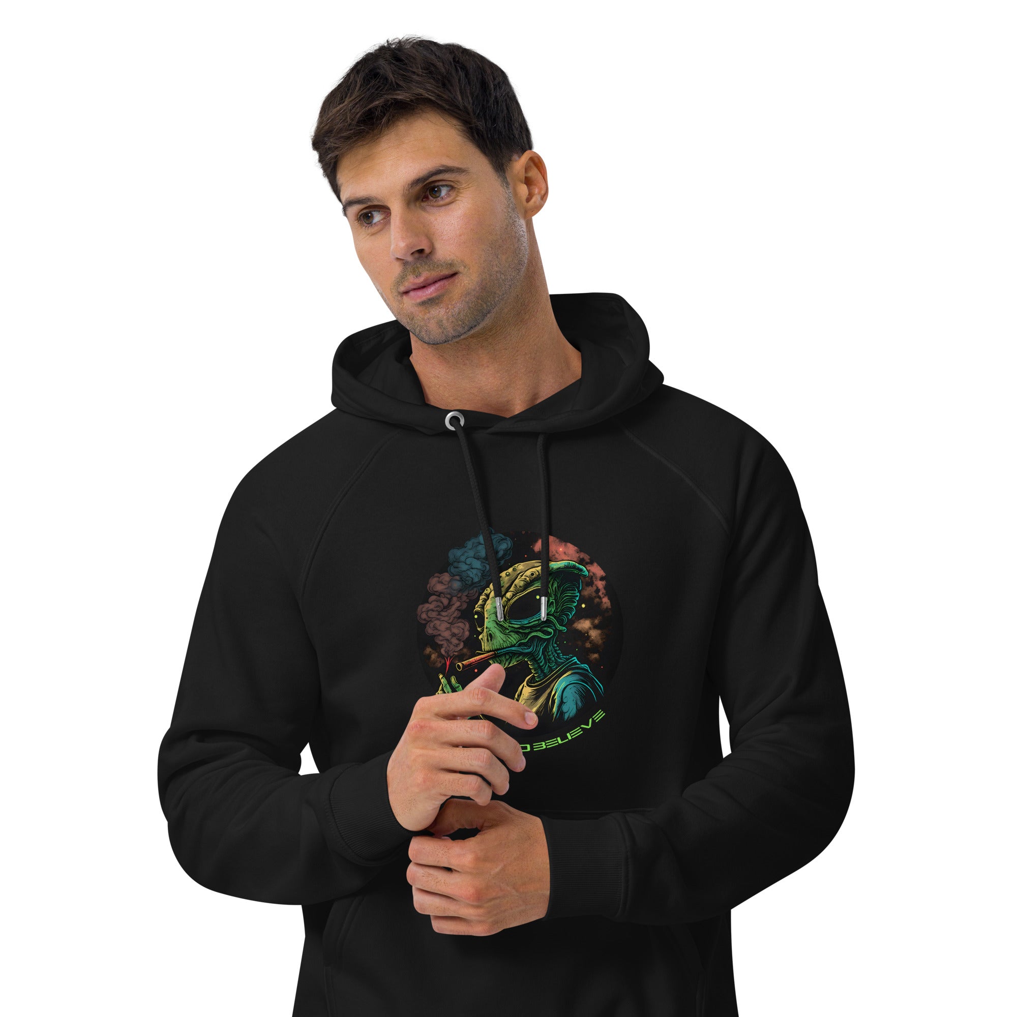 Unisex eco raglan hoodie - ZUZU