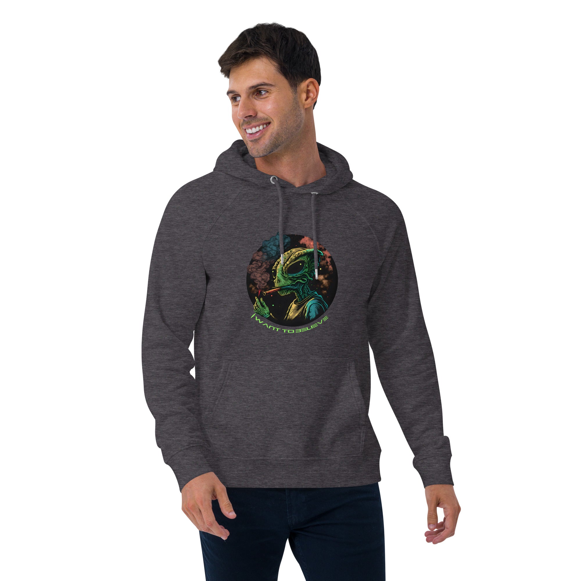 Unisex eco raglan hoodie - ZUZU