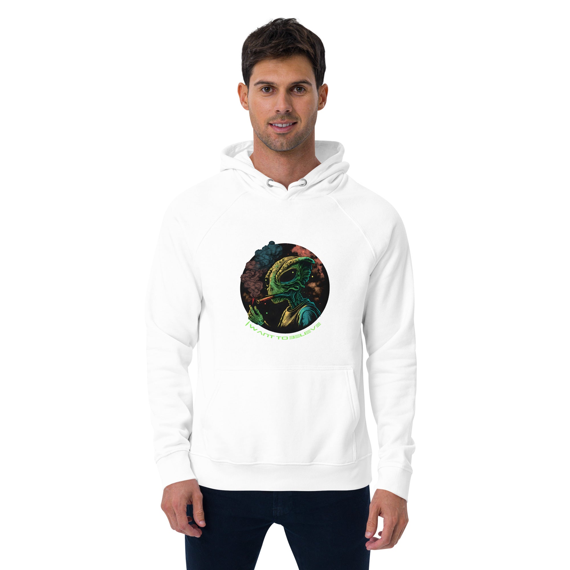 Unisex eco raglan hoodie - ZUZU